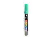 Marvy Uchida Decocolor Acrylic Paint Markers metallic green chisel tip [Pack of 6]