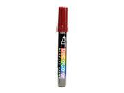 Marvy Uchida Decocolor Acrylic Paint Markers English red chisel tip [Pack of 6]