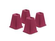 Bed Risers Pink Set of 4