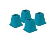 bed risers blue set of 4