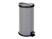 Honey Can Do 30L Metal Step Trash Can Gray TRS 02070