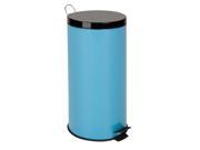 Honey Can Do 30L Metal Step Trash Can Blue TRS 02075