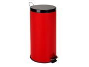 Honey Can Do 30L Round Step Can Ruby Red TRS 03026