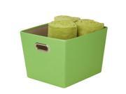 Honey Can Do Medium Decorative Storage Bin With Handles Green SFT 03075
