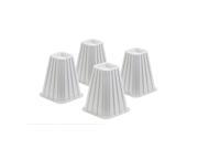 Honey Can Do STO 01006 Bed Risers Ivory Set Of 4