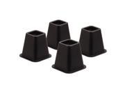 Honey Can Do STO 01136 Bed Risers 4 Pack Black