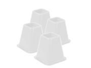 bed risers off white set of 4