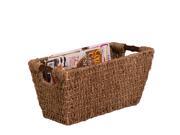Honey Can Do Seagrass Basket w Handles Med STO 02965