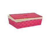 Honey Can Do Paper Rope Underbed Basket Pink STO 03734