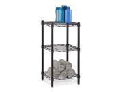 Honey Can Do SHF 02218 3 Tier Black Wire Shelving Tower 14X15X30 in.