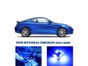Hyundai Tiburon 2001 2008 BLUE Interior LED Package 4 Pieces
