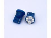 2x 4 SMD Super Blue LED License Plate Light Bulbs 194 T10 2825 921 168 1 Pair