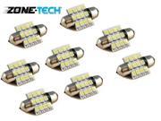 8 X 3021 31mm 12 SMD Interior Dome Map Trunk LED Light Bulb Ultra White