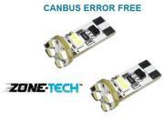 2 pcs Canbus Error Free Warning Wedge T10 8smd W5W 168 194 5050 SMD LED Light