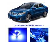 Toyota Camry 2007 2011 BLUE Interior LED Package 6 Pieces