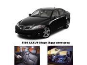 Lexus IS250 IS350 IS F 2006 2012 White Interior LED Package 8 Pieces