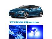 Honda CRZ 2011 2012 Blue Interior LED Package 7 Pieces