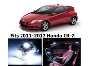 Honda CRZ 2011 2012 White Interior LED Package 7 Pieces