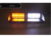 16 LED Emergency Vehicle Dash Warning Strobe Flash Light Yellow Amber White