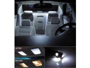 Hyundai Santa Fe 2013 2014 Xenon White Premium LED Interior Lights Package Kit 5 Pieces