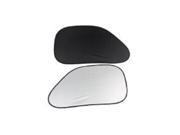 Zone Tech 2 Pcs Foldable Side Window Sunshades Sun Visor Shield Black Silver Tone