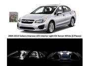 Zone Tech Subaru Impreza 2004 2014 Xenon White Premium LED Interior Lights Package Kit 6 Pieces