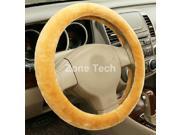 Zone Tech Comfortable Soft Stretch on Steering Wheel Cover beige