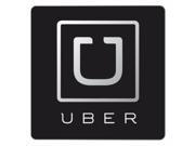 Zone Tech 2x Large UBER Car Magnets 8x8 Black Logo Vehicle Magnetic Signs