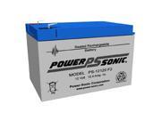 Power Sonic PS 12120 12V 12AH Sealed Lead Acid Battery w F2 Terminal