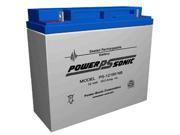 Power Sonic 12V 18AH Sealed Lead Acid Battery w NB Terminal