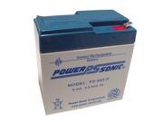 Power Sonic 6V 6.5AH Sealed Lead Acid Battery w FP Terminal