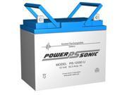 Power Sonic PS 12550 12V 55AH Sealed Lead Acid Battery with U Terminal