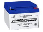 Power Sonic 2 x 12V 26AH Sealed Lead Acid Battery w NB Terminal