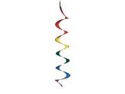 51in Hanging Spiral Twister Rainbow