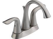 Delta Faucet 2538 SSMPU DST Lahara Two Handle Centerset Lavatory Faucet Stainless