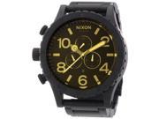 Nixon Unisex 51 30 Black Orange Tint Watch