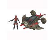GI Joe Movie Series The Rise of Cobra Vehicle Set with 4 Inch Tall Action Figure MANTIS ATTACK CRAFT with Capture Cl