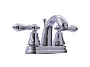 Kingston Brass FS7611AL Fauceture English Classic Double Handle 4 Inch Centerset Lavatory Faucet Polished Chrome