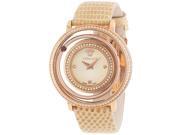 Versace Women s VFH080013 Venus Rose Gold Ion Plated Coated Stainless Steel Red Genuine Topaz Diamond Watch