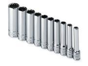 4950 10 Piece 1 4 in. Drive 12 Point Deep SAE Socket Set