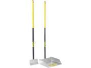 Flexrake 67W Large Scoop and Spade Set with 36 Inch Cherry Stained Wood Handle