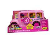 Pink Lil Movers School Bus Little People by Fisher Price