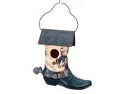 Spoontiques Western Boot Birdhouse White