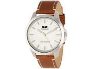 Vestal Unisex HER3L03 Heirloom Stainless Steel and Leather Watch