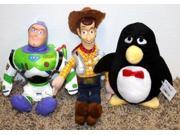 Disney Toy Story 12 Woody Cowboy 9 Buzz Lightyear and 6 Wheezy Plush Bean Bag Dolls Mint with Tags