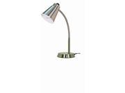 Satco Products 60 830 Large Goose Neck Desk Lamp Brushed Nickel