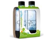 SodaStream 1 Liter Carbonating Bottles Black 2 Pack