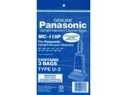 Panasonic MC 115P Upright Vacuum Bags 3 pack