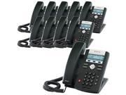 Polycom 2200 12375 001 10 Pack SoundPoint IP 335 2 Line IP Phone w AC