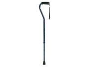 Carex Designer Offset Cane Blue Walking Cane